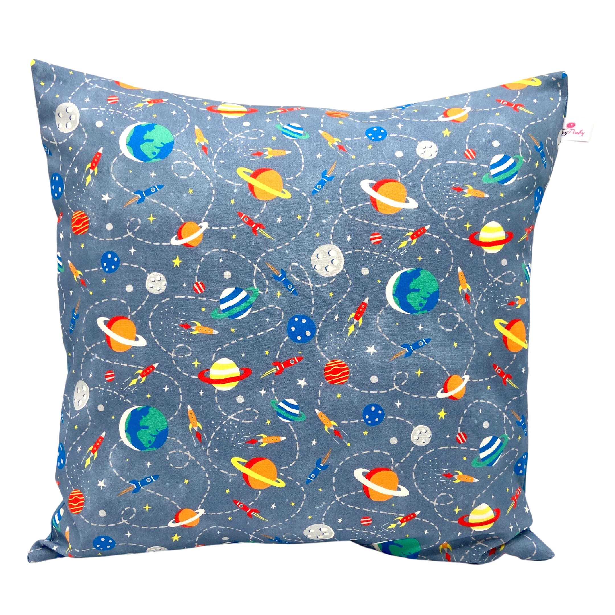 Children's Cushion Cover 40 x 40 cm, Vehicles Boys, 100% Cotton Decorative Cushion Cover, Children's Play Cushion (Motif 4)
