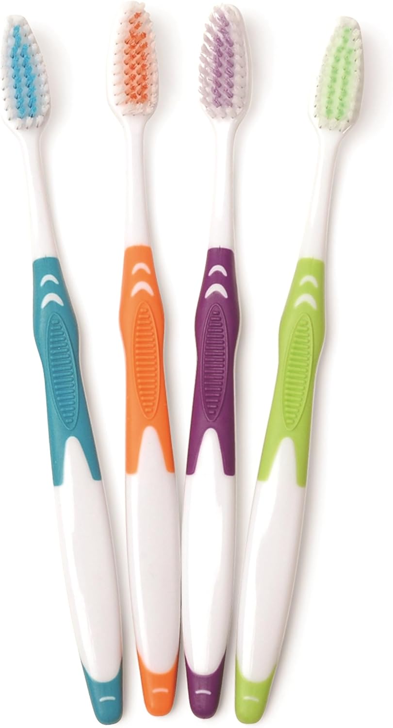 Indivily Wrapped Bulk Premium Toothbrushes, Oversized Easy