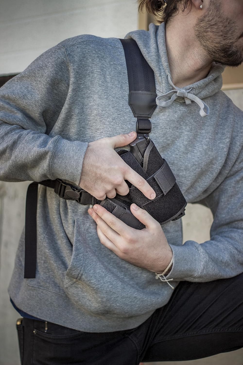 Elite Survival Warden Chest Holster, Size 3, Right Hand, Fits Most Medium and Large Frame Revolvers