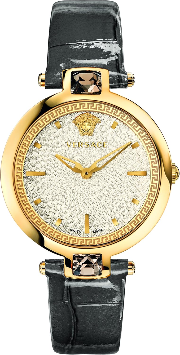 Versace Orologio Analogico Quarzo Donna con Cinturino in Pelle VAN060016 Versace Orologio Analogico Quarzo Donna con Cinturino in Pelle VAN060016