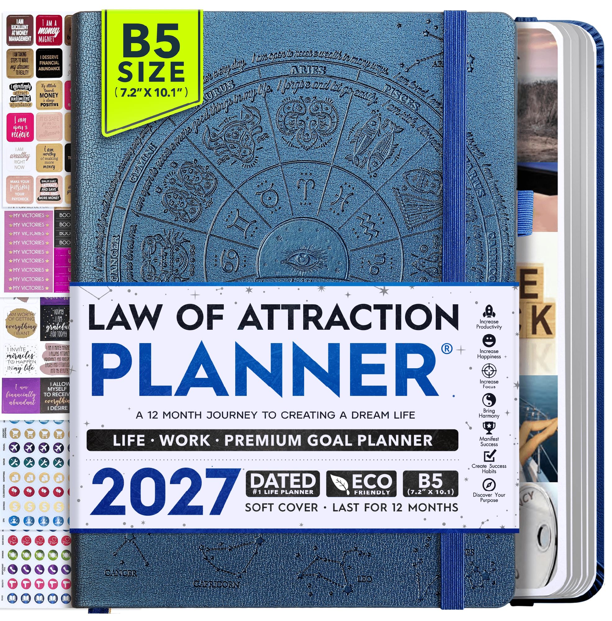 2027 Planner Weekly and Monthly &amp; Manifestation Journal for Women