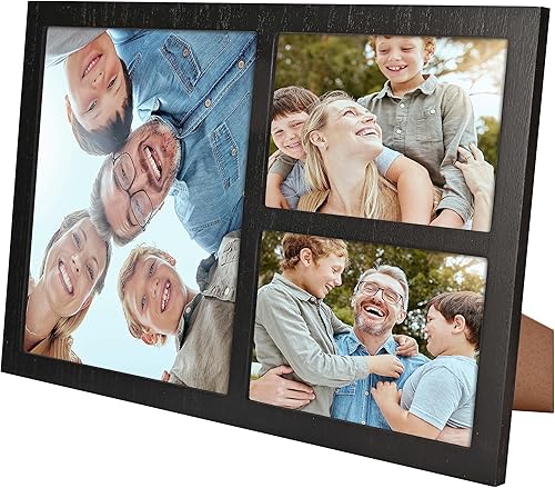 Miniatura 7 de MONT PLEASANT Marco de fotos de collage para pared con 3 aberturas para fotos o fotos de 8 x 10, dos de 5 x 7, hecho de vidrio de alta definición