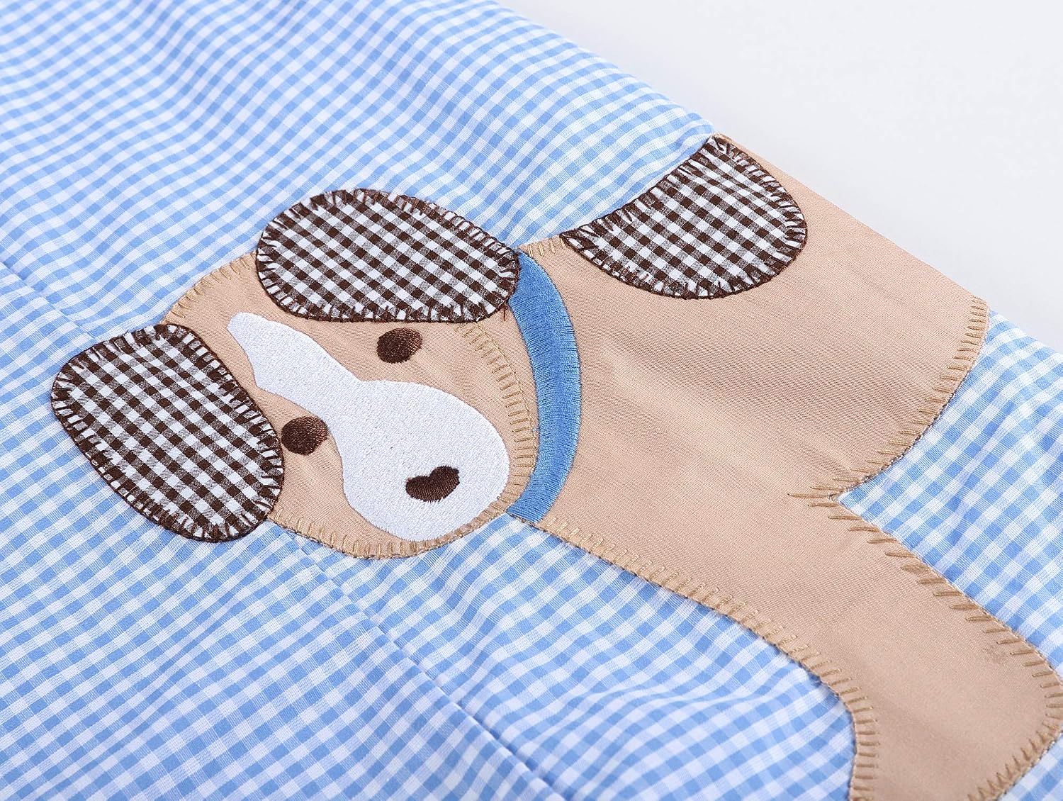 Lil cactus Puppy Dog Applique Shortall