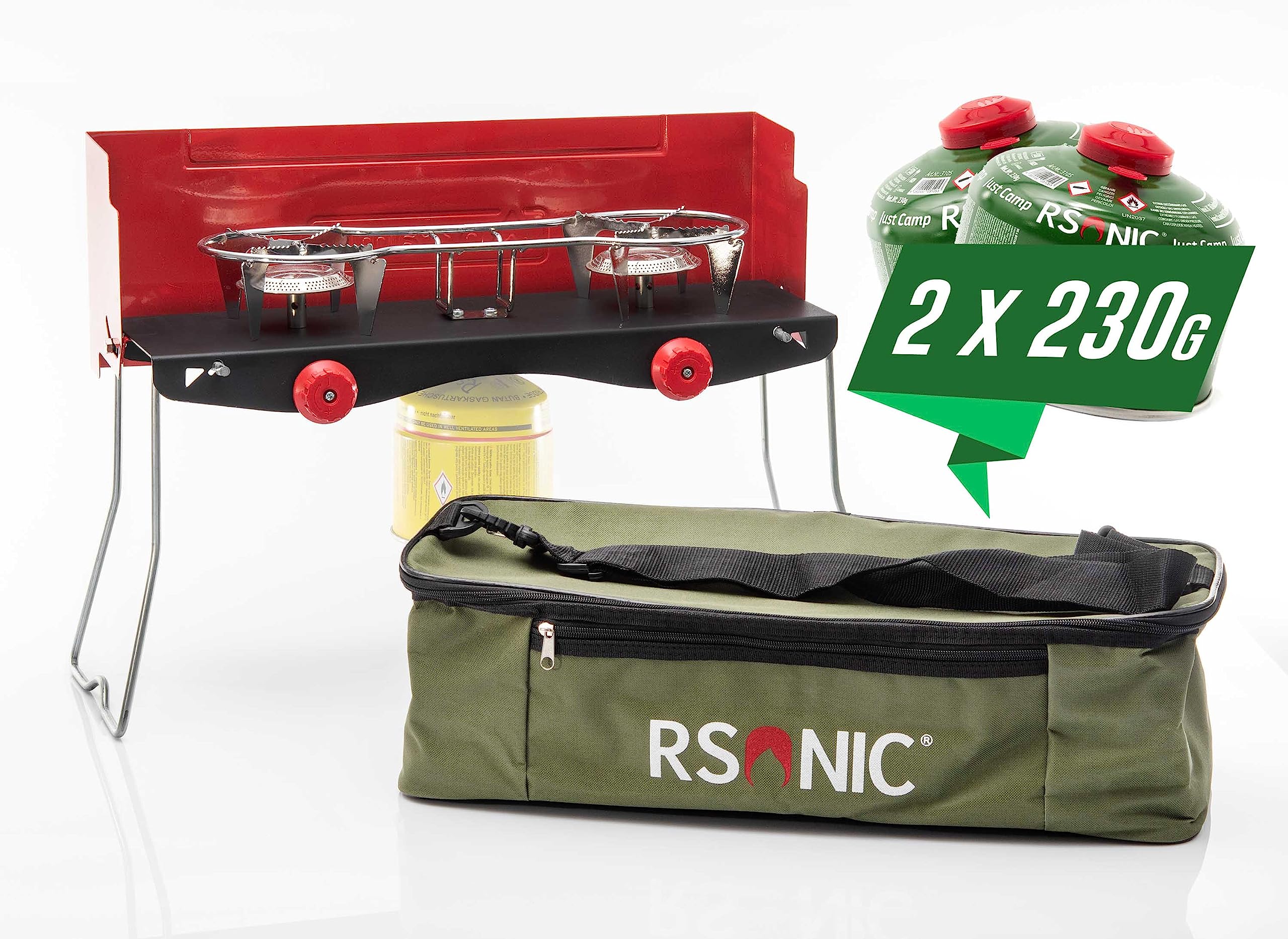 Rsonic Riscaldatore A Gas Butano Da Campeggio – 1300 Watt Portatile E Sicuro