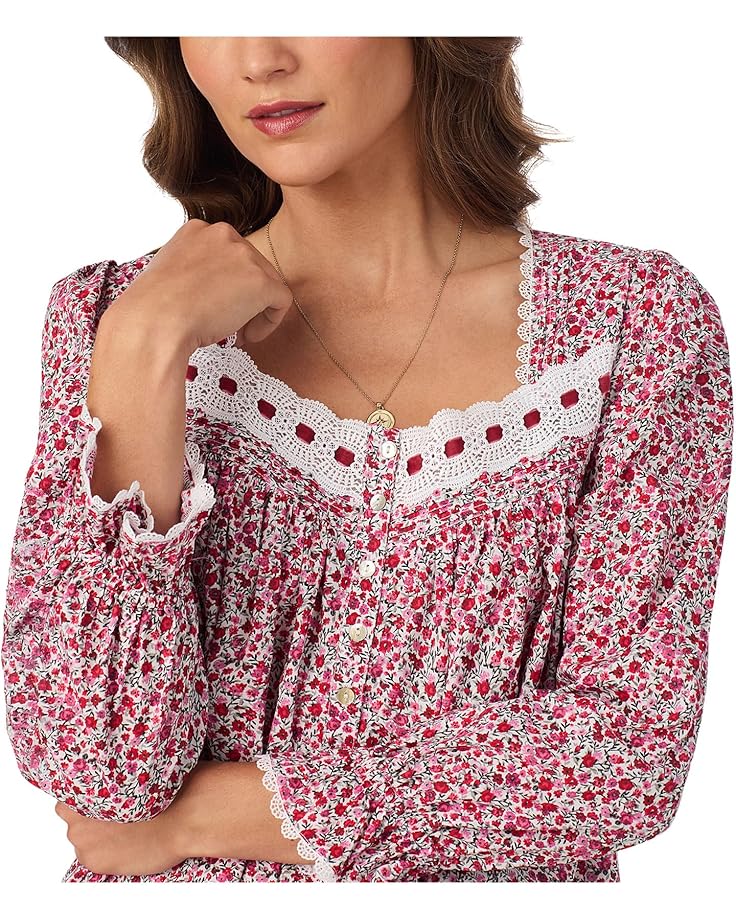 Eileen West Cotton Woven Lawn 50" Ballet Long Sleeve Nightgown - #4 of 4