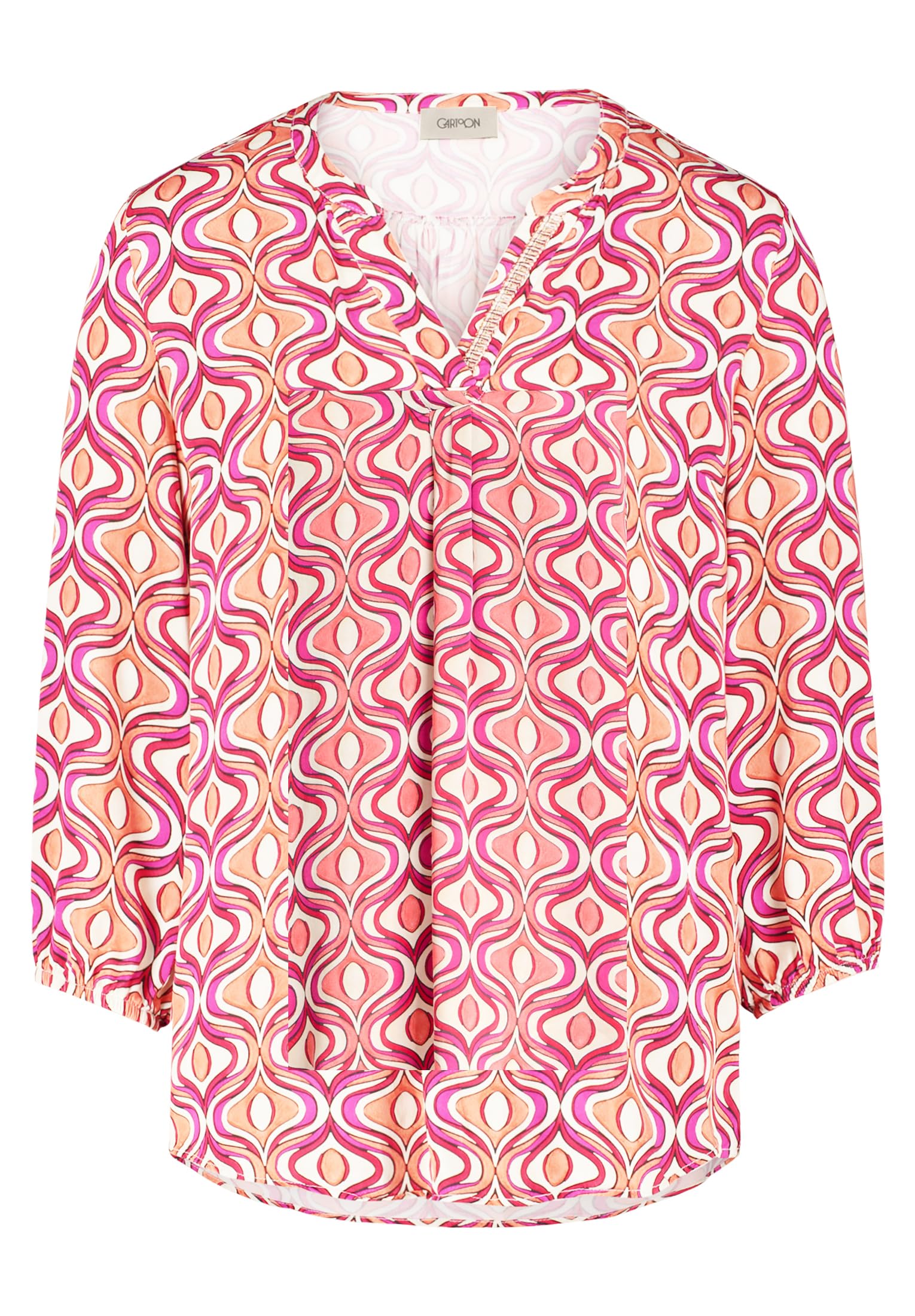 Cartoon Damen Casual-Bluse mit Muster