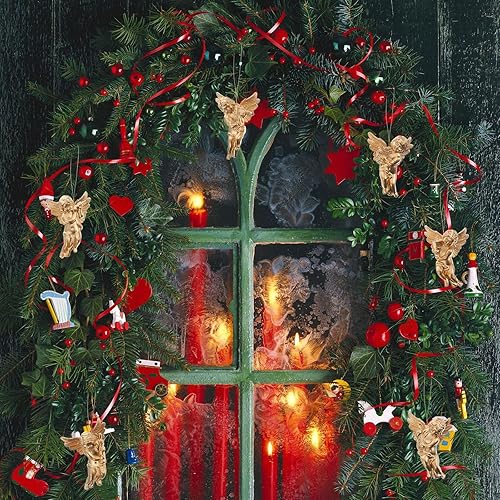 Miniatura 9 de Amosfun 30Pcs Christmas Angel Ornament Mini Angel Cherub Christmas Tree Decorations Miniature Angels Figurine Xmas Hanging Decors for DIY Wedding