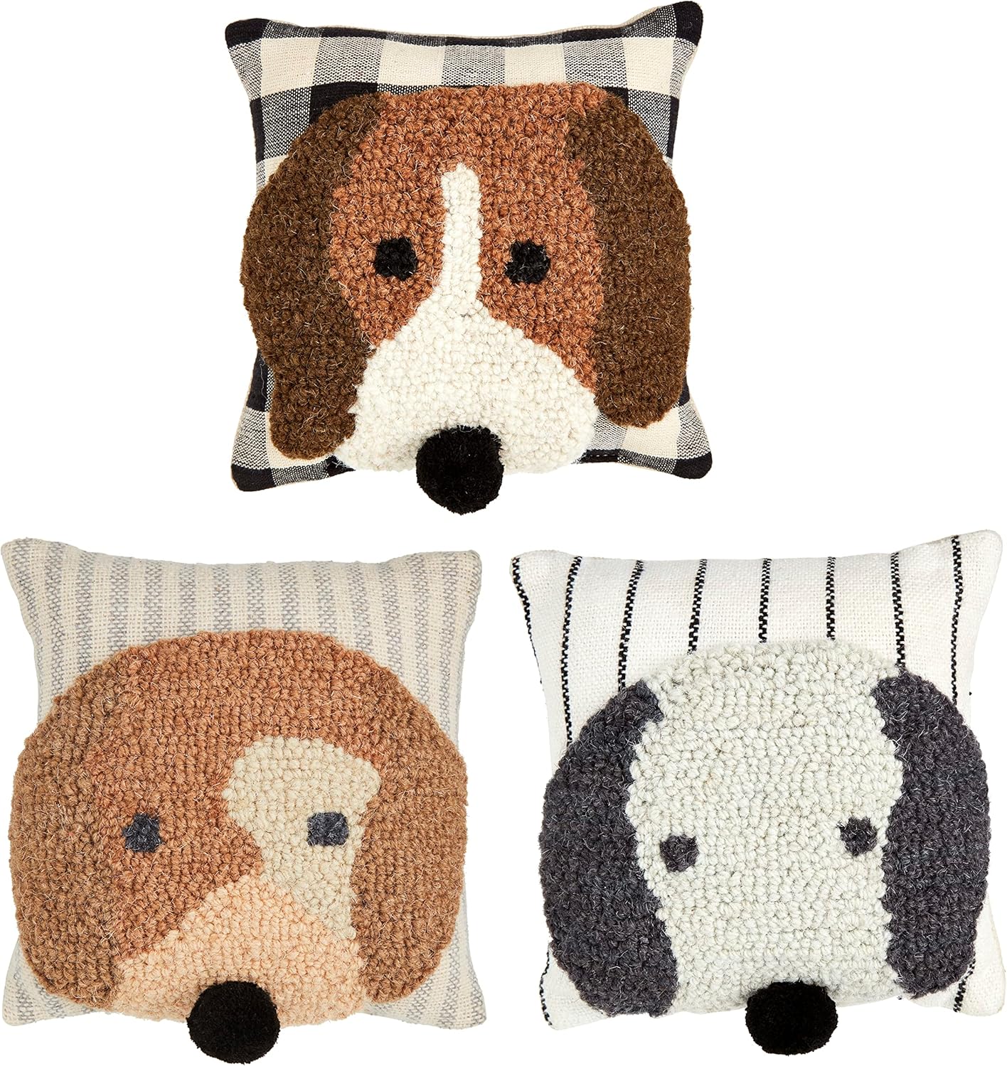 Mud Pie Mini Dog Pillow, Brown