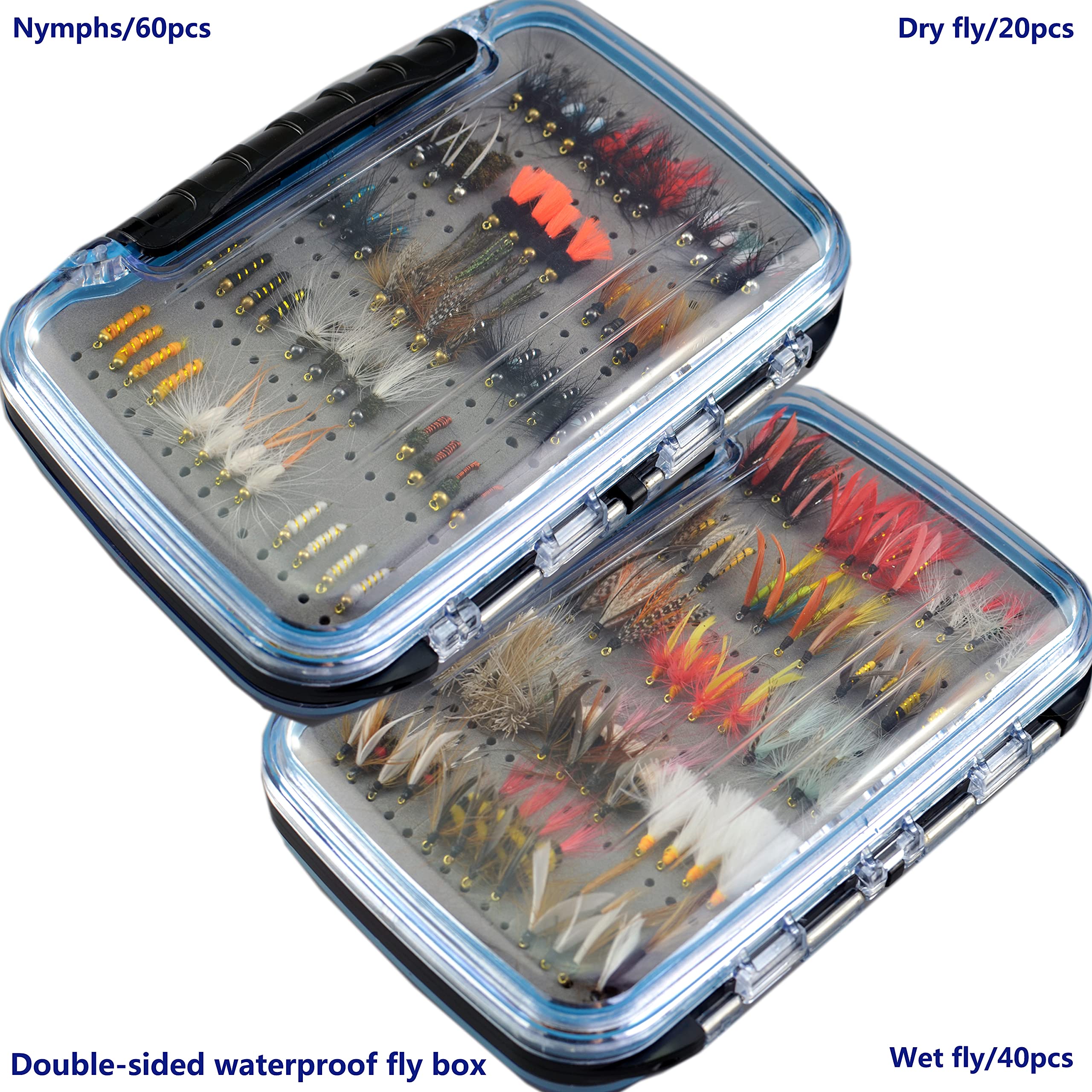 Snowbee model no. 050 fly box gevuld met 33 nimphen - CV Fishing Snowbee model no. 050 fly box gevuld met 33 nimphen - CV Fishing