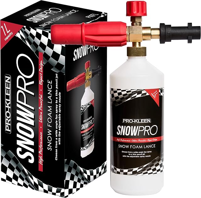 Pro-Kleen Snow Foam Lance Karcher Compatible Cannon Gun Foamer Shampoo Fits K2 K3 K4 K5 K6 K7 Auto Car Vehicle Pressure Washer Soap Dispenser