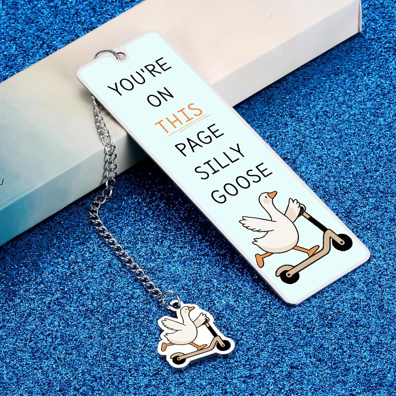 Silly Goose Bookmarks Funny Bookmark Gifts for Women Kids Valentines Day Gifts for School Book Accessories for Reading Lovers Novelty Cute Bookmarks Cool Gift for Reader Valentines Graduation Bookmark - Image 7