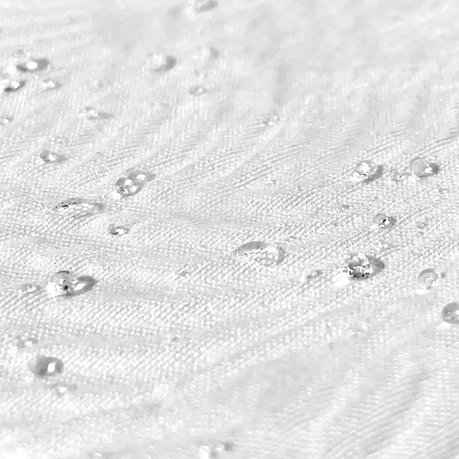Tititex White 3D Embossed Wave Textured Fabric Shower Curtain for Bathroom,Modern Farmhouse Soft Cloth Shower Curtain Set - 72x72