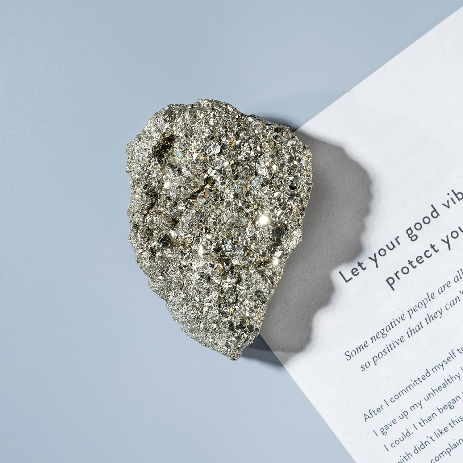 Geoda de racimo de cristales en bruto de pirita dorada de 03 a 05 ...