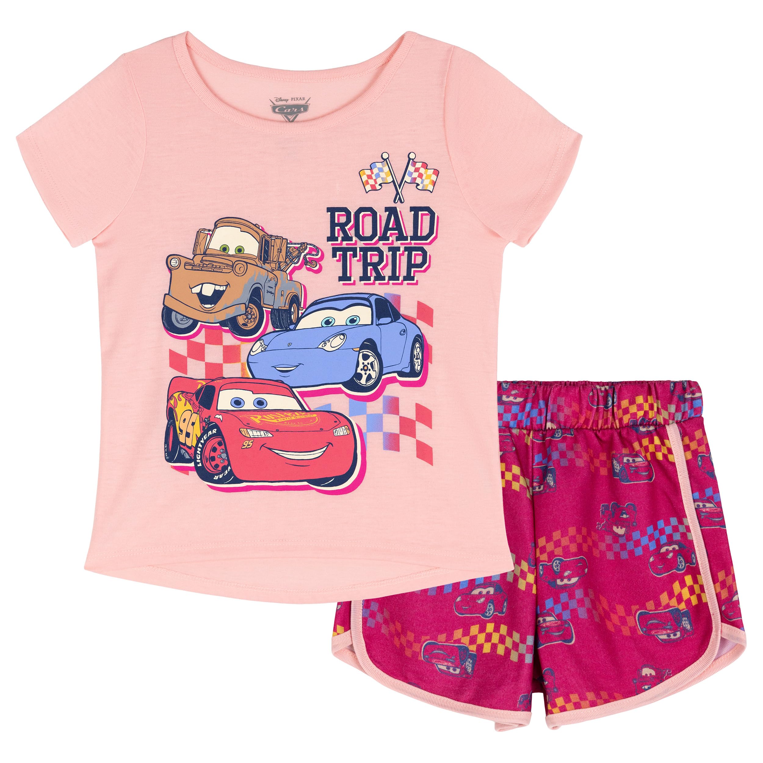 Disney T-Shirt and French Terry Shorts Outfit Set Infant to Big Kid Sizes (18 Months - 14-16)