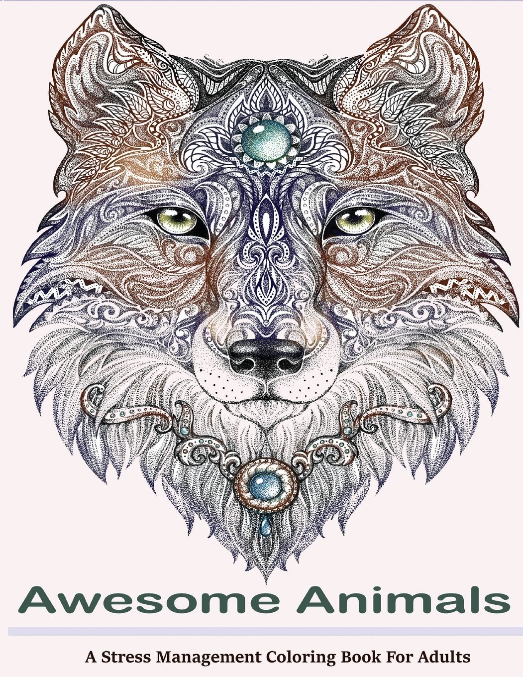 Amazon.com: Awesome Animals Adult Coloring Books: A Stress Management ...
