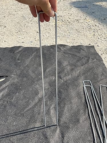 Miniatura 8 de Sandbaggy Grapas de paisaje de 18 pulgadas  Acero galvanizado de calibre 7 de grado industrial  12 pulgadas más largo que las grapas estándar