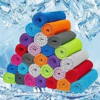 Ysanciuu 30 Pack Cooling Towels for Neck & Face - Microfiber Instant Cool Workout Towels for Gym, Yoga, Running, Travel (10 Colors)
