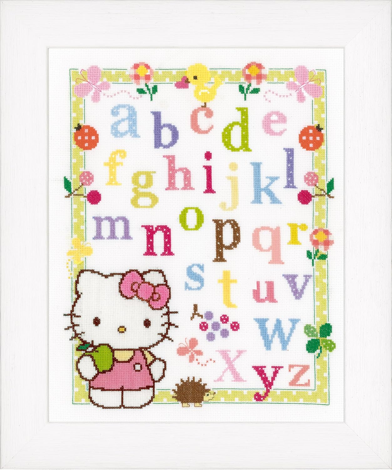 Vervaco Hello Kitty Learning ABC Counted Cross Stitch, Multi-Colour