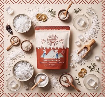 Pacific Harvest Sea Salt | Coarse Grain Natural Sea Salt | Hand Harvested in Colima Mexico | Unrefined, No Additives (17.6)