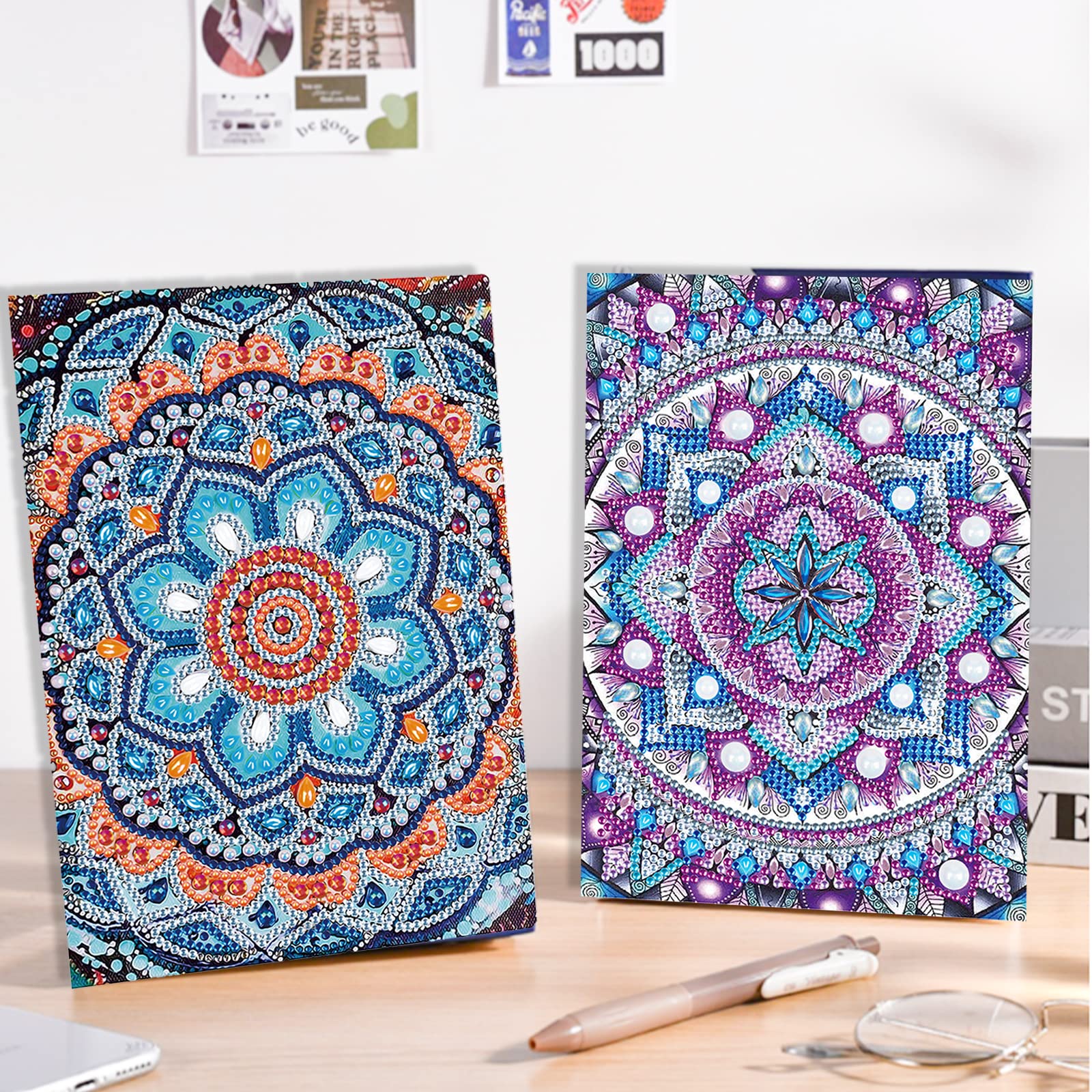 Diamond Painting Notizbuch A5 - DIY Kreativset Mit Diamantsteinchen Zum Bekleben