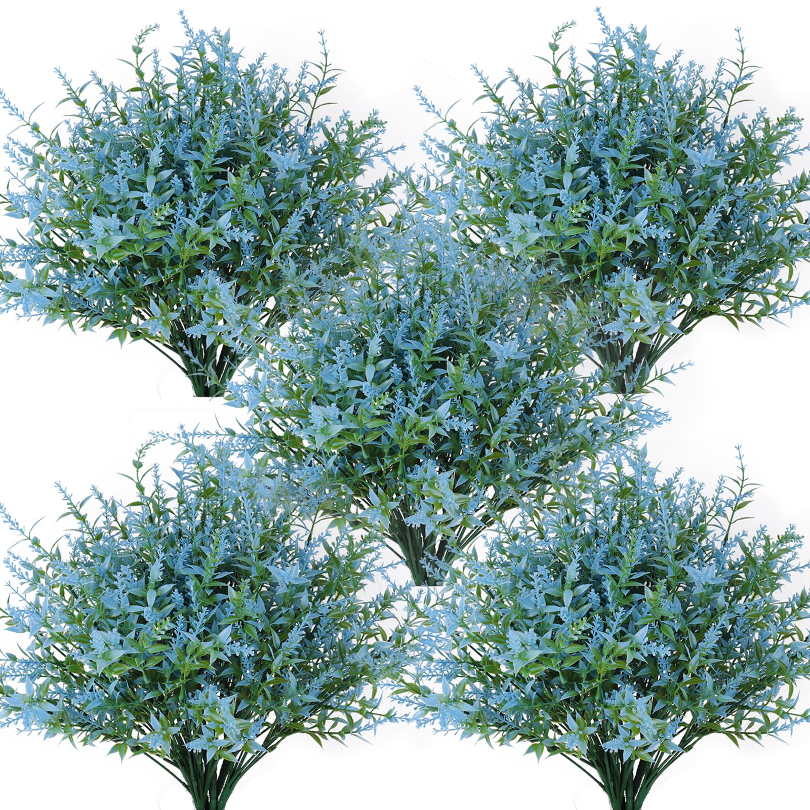 RECUTMS Spring Decoration, Artificial Greenery,Outdoor Artificial Flowers Fake Outdoor Plants, Faux Greenery for Indoor Outside Hanging Plants Garden