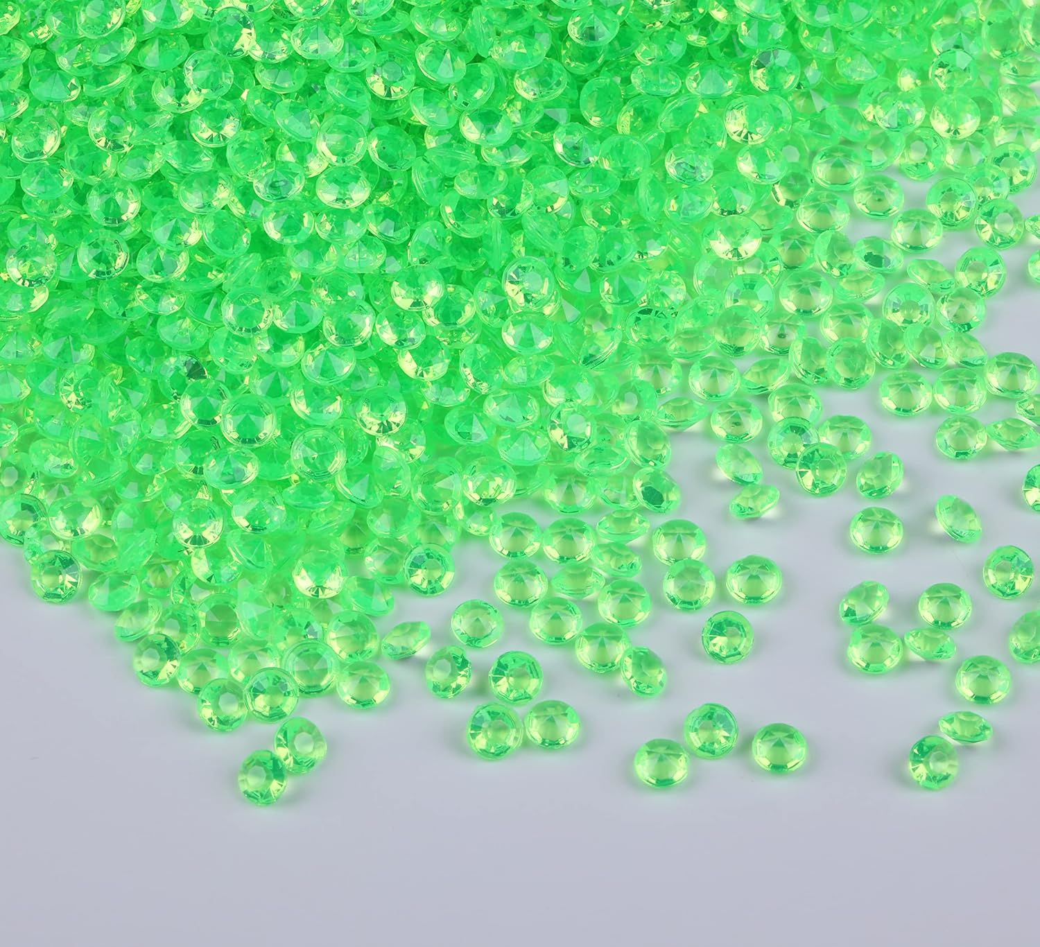 10000 pcs/Pack Wedding Table Scatter Confetti Crystals Acrylic Diamonds Vase Fillers 4.5 mm Rhinestones for Wedding, Bridal Shower, Vase Beads Decorations (Light Blue)