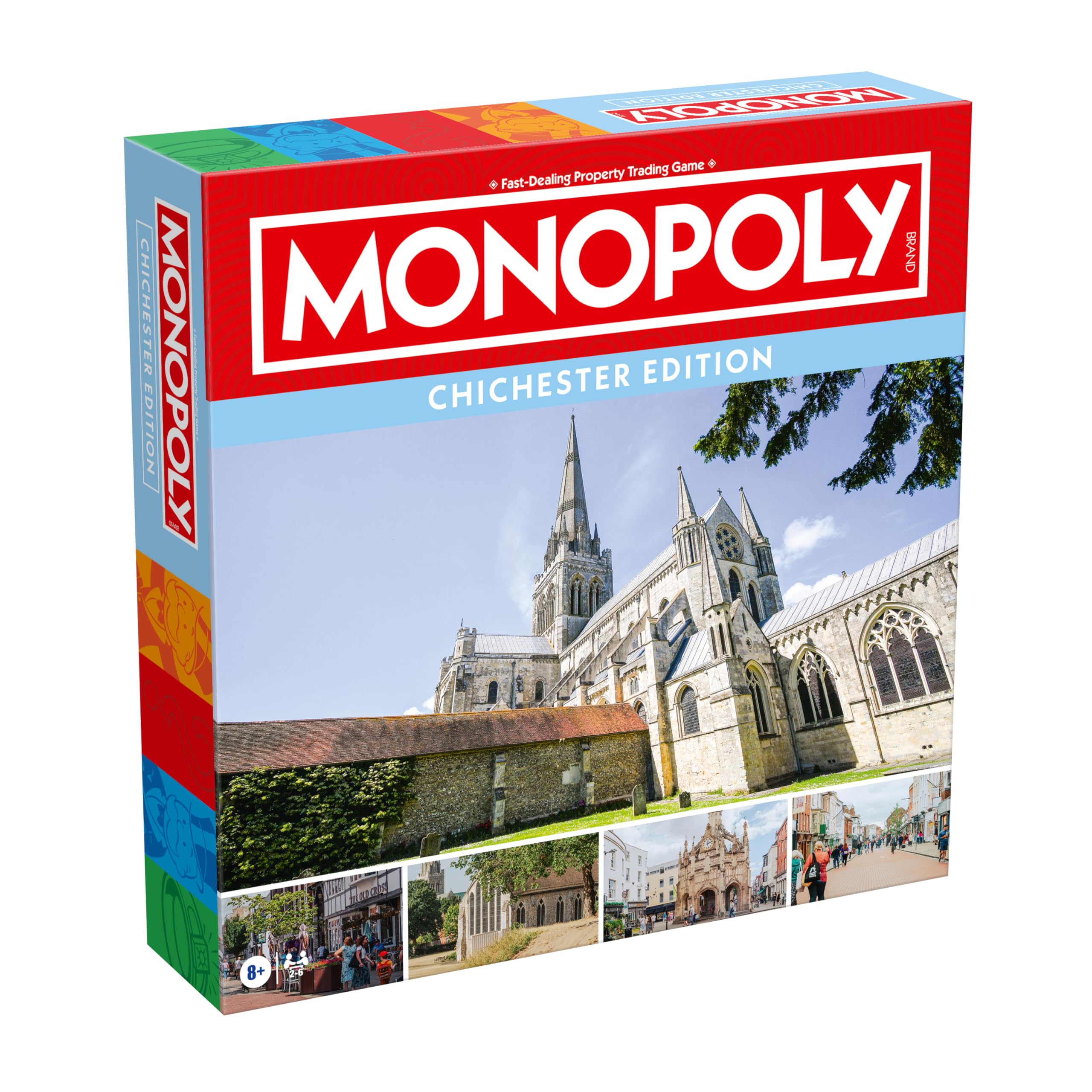 Winning Moves Chichester Monopoly Board Game, Advance around the board and trade your way to success, gift for ages 8 plus