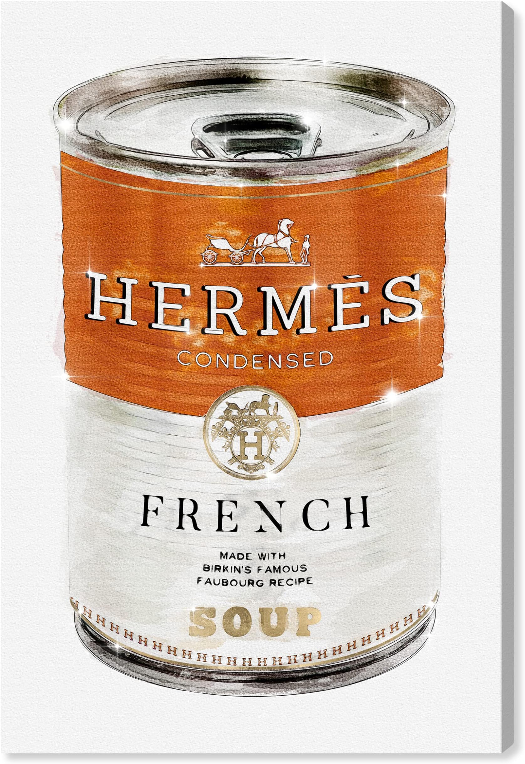 Oliver Gal 'French Luxe Soup' The Fashion Wall Art Decor Collection Contemporary Premium Canvas Art Print