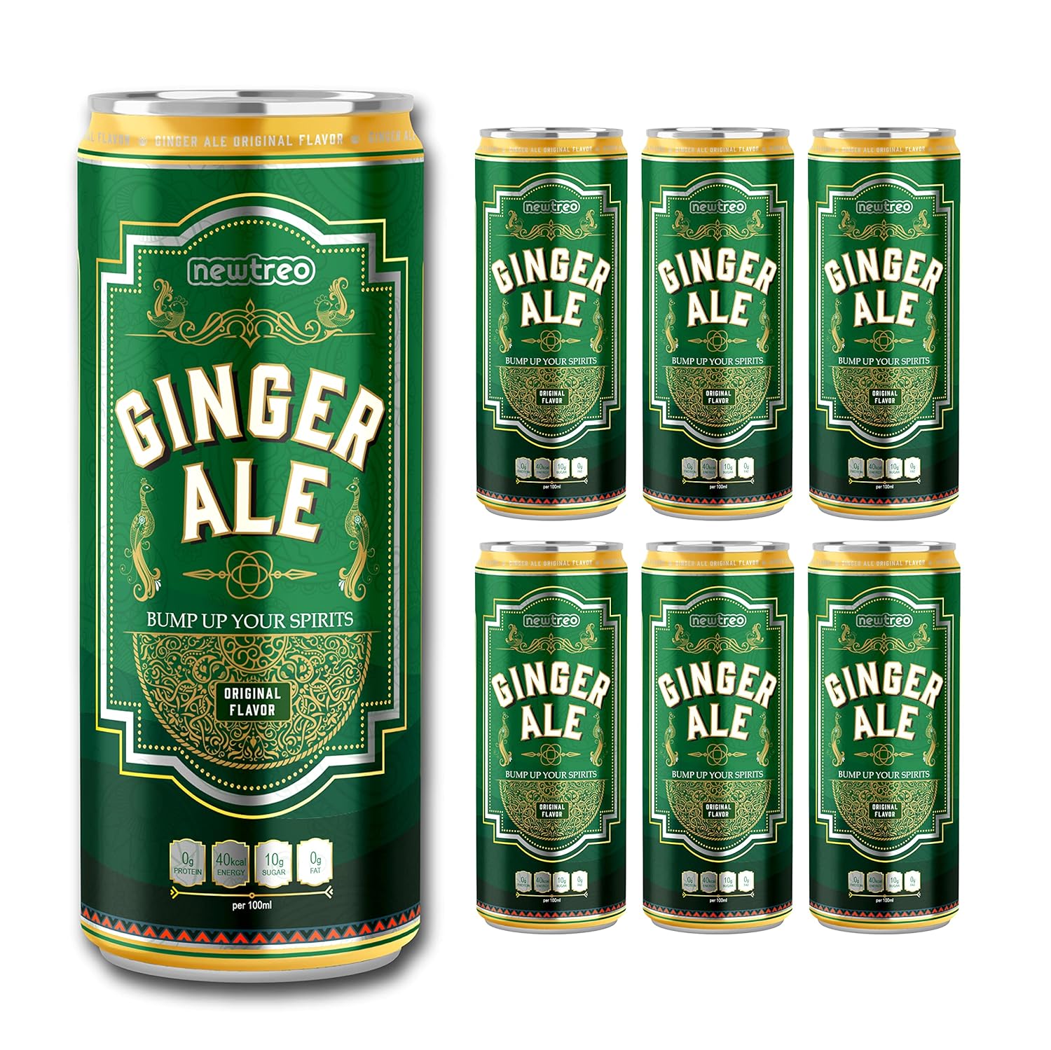 Newtreo Ginger Ale Natural Ginger & Lemon Flavour Premium Ginger