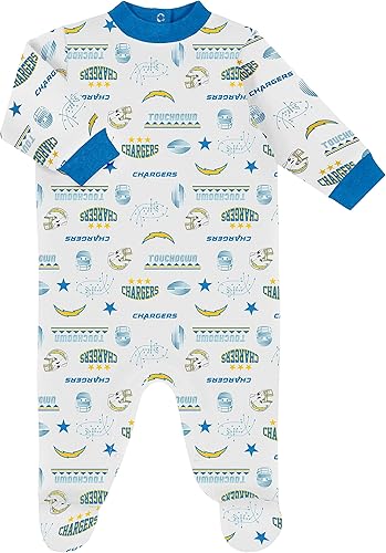 Miniatura 28 de Gerber Conjunto de regalo unisex para bebé con pies de equipo de la NFL para dormir y jugar Azul