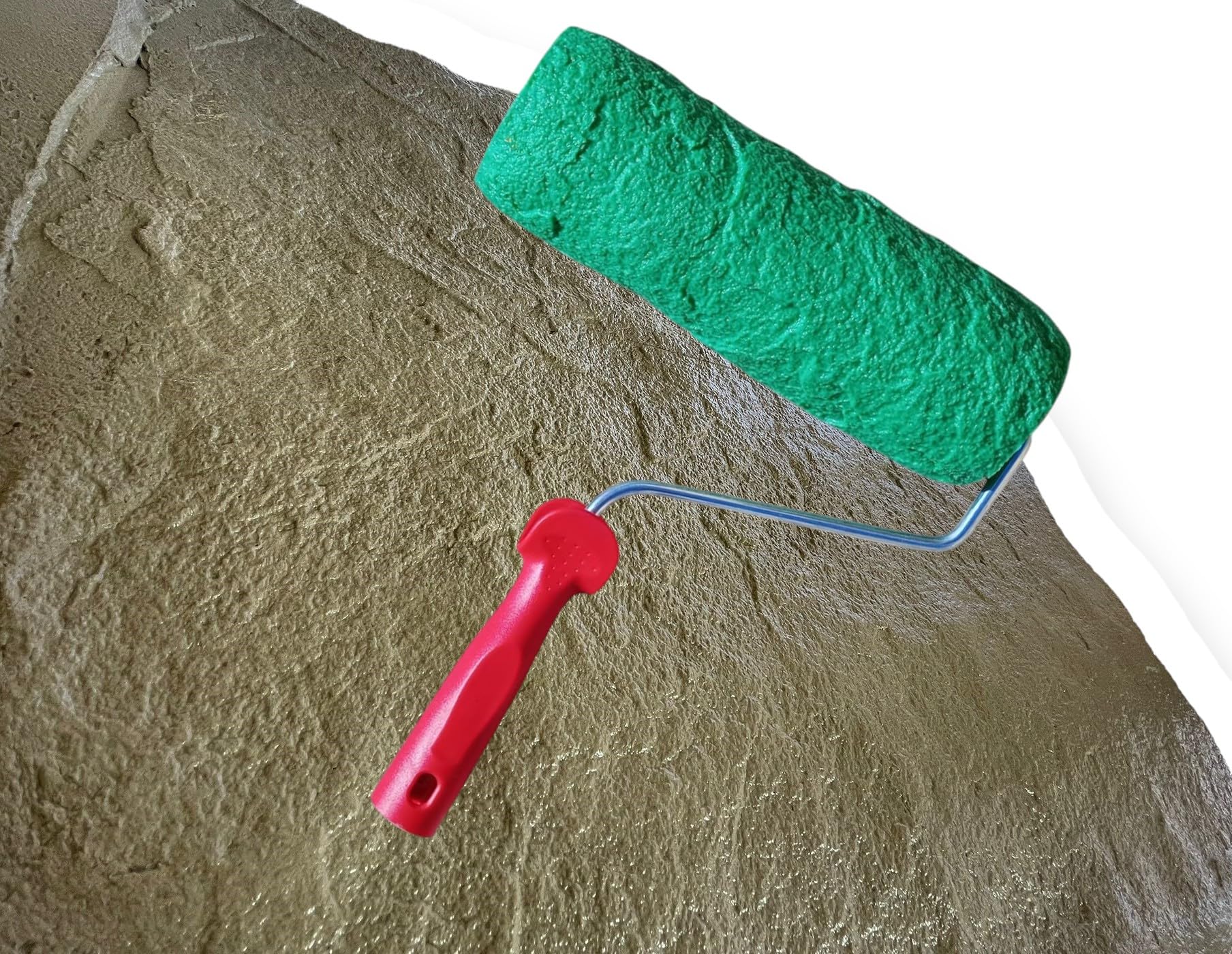 Rouleau texturé pour ciment mortier monocouche et endout béton imprimé
