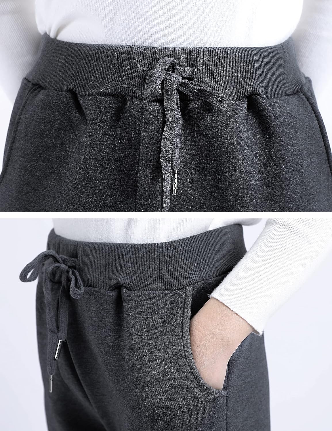 Yeokou Warm Sweatpants Womens Fleece Sherpa Lined Winter Active Running Jogger Pants - Image 6