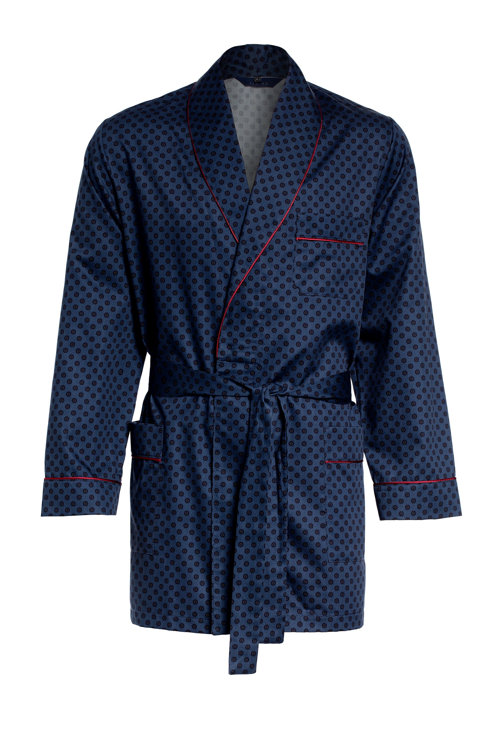 Herren Morgenmantel – kurz – Bademantel Revise RE-509 - Elegant - 100% Baumwolle