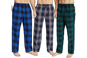 Men's Cozy Flannel Pajama Bottoms for Velvet-Smooth Comfort