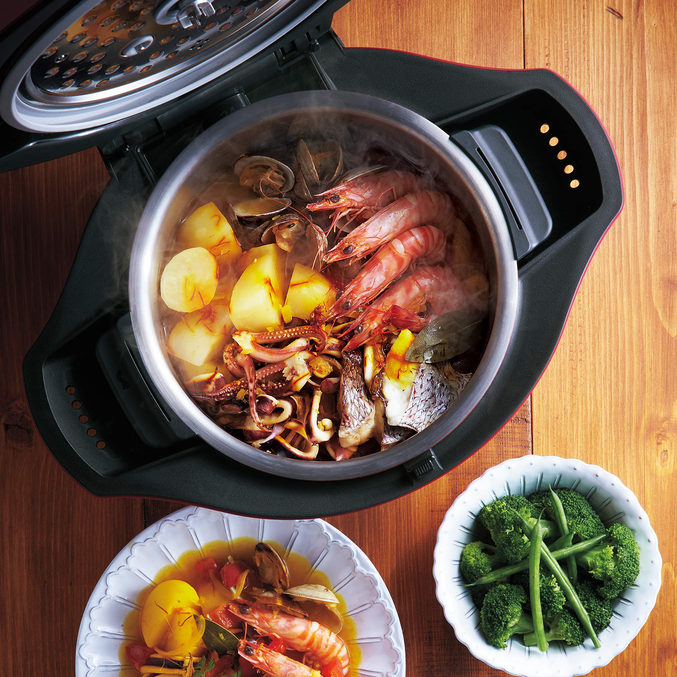 SHARP KN-HW24C ヘルシオホットクック 赤 Amazon.co.jp: シャープ ヘルシオ ホットクック 電気 調理 無水 鍋 2.4