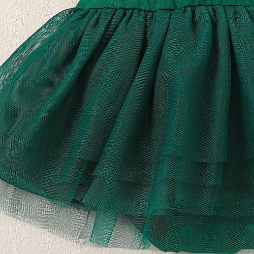 Miniatura 5 de Magic Park 0-18M - Body de tutú para bebé, vestido de mameluco para niña, vestido de tul de color sólido, falda de tul para bautizo