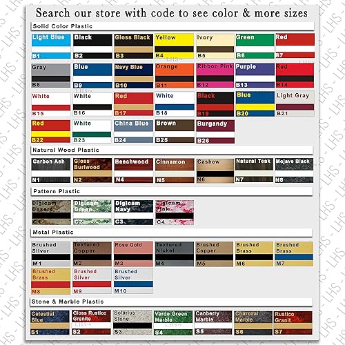 Miniatura 7 de LHS  Placa de identificación personalizada con opción de montaje para paredes, puertas, soportes de escritorio, cubículos, colgar y más  Letras