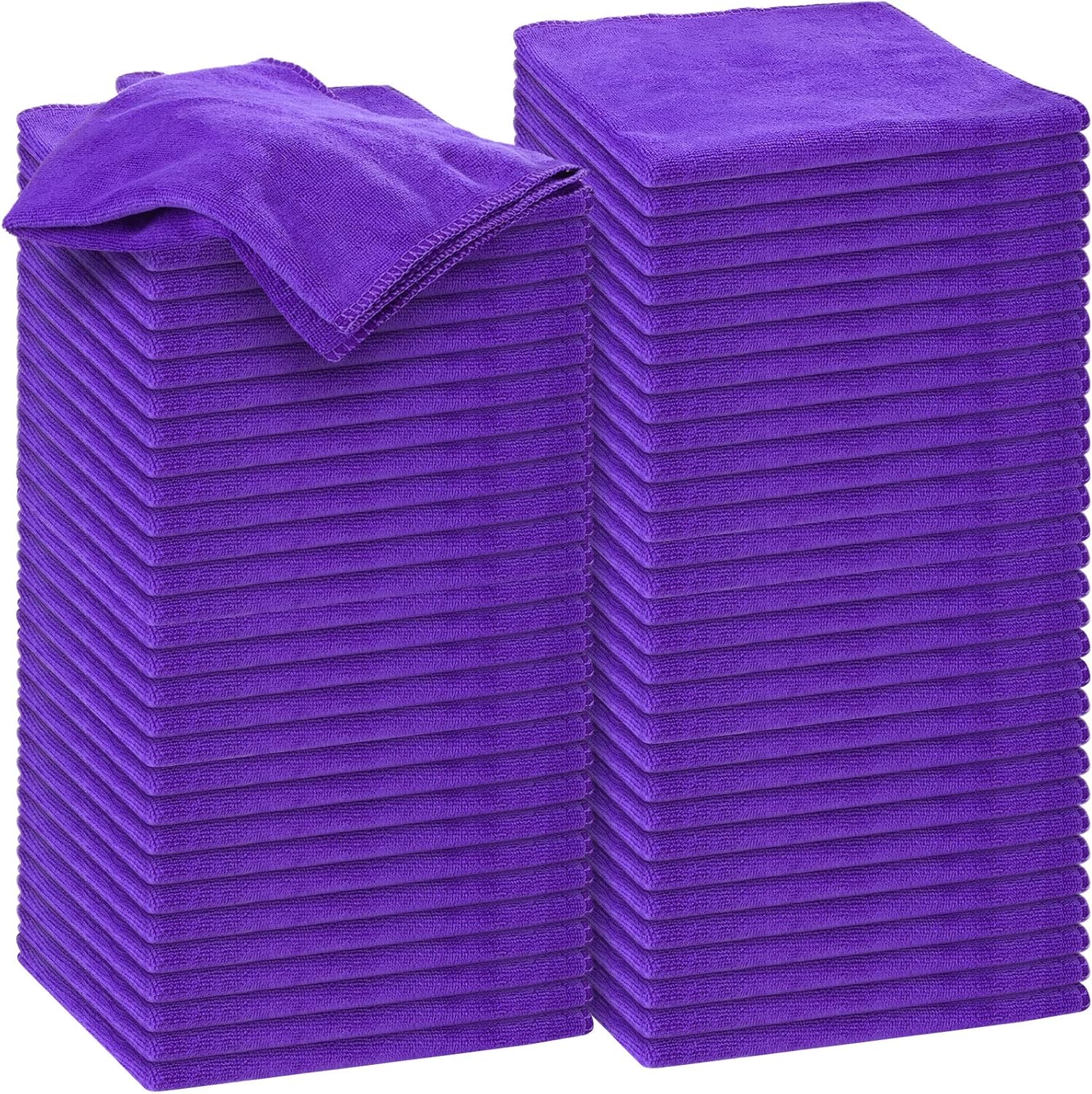Nuenen 60-Count Microfiber Cleaning Cloths for Cars, 16x16 in