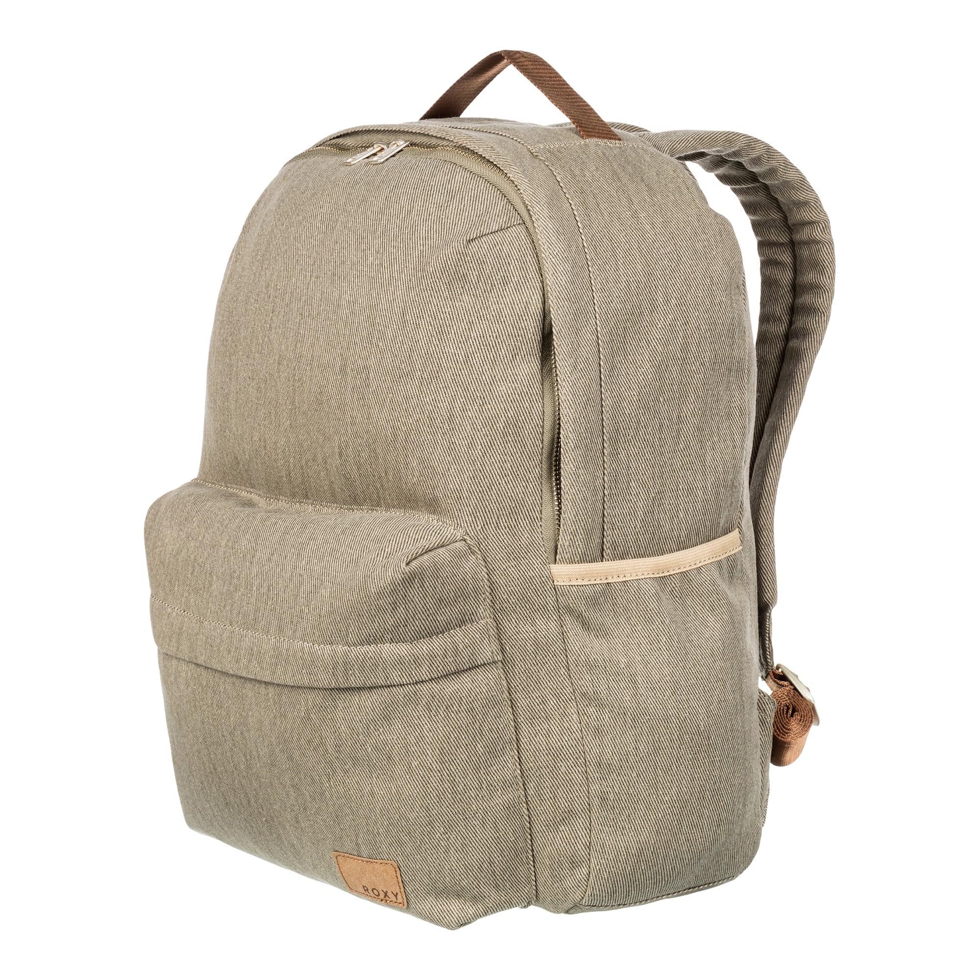 Roxy Party Waves - Mochila pequeña y compacta con almacenamiento exterior y correas ajustables, pergamino, 15 L