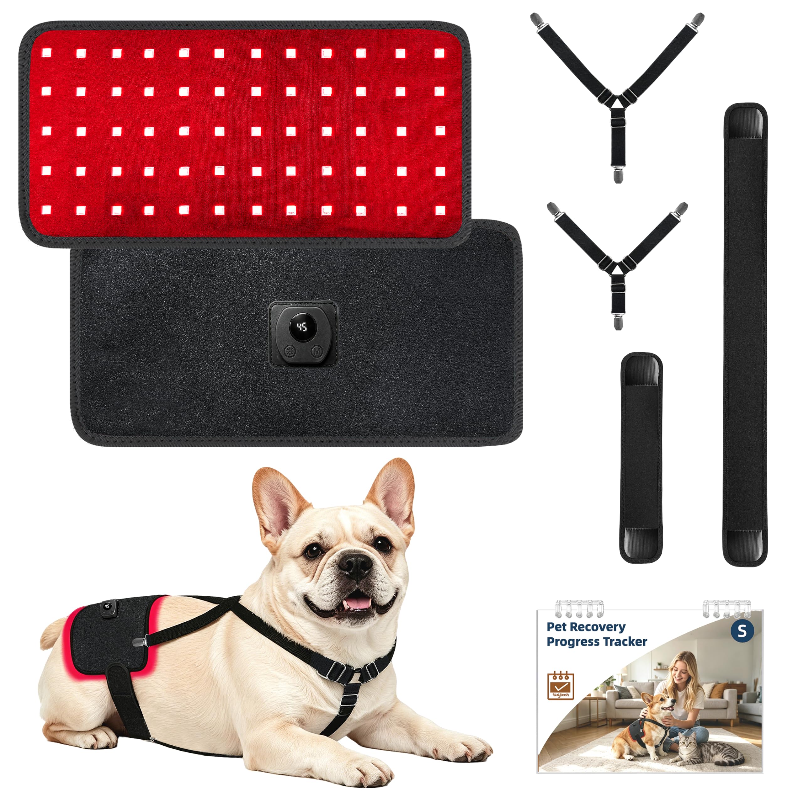 Photo 1 of Red Light Therapy Belt for Dog with Recovery Tracker Booklet,4 Modes,4 Time