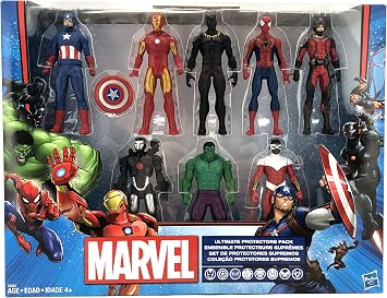 Hasbro Coffret Marvel Avengers Pack Ultime de 8 Figurines Articulées 15 cm