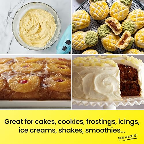 Miniatura 5 de LorAnn Emulsión de piña para panadería, 4 onzas, extracto intenso de sabor a piña para hornear, galletas, glaseado, helado, pastel de piña, batidos