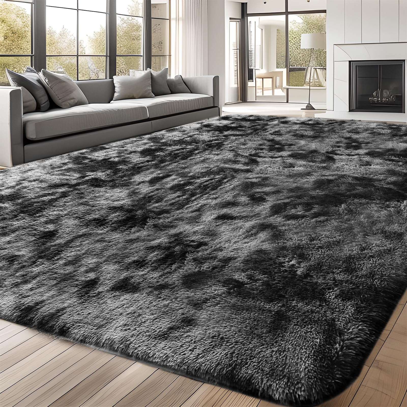 Tapis lavable antidérapant 160x230 grand tapis doux pour dortoir bureau