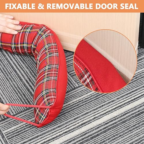 Miniatura 3 de Tope para debajo de la puerta, bloqueador de ruido de 38 pulgadas para aislamiento de sellado de aire inferior de puerta, aislamiento e