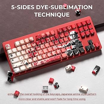 Amazon.com: XVX Japanese Anime Keycaps, Double Shot PBT