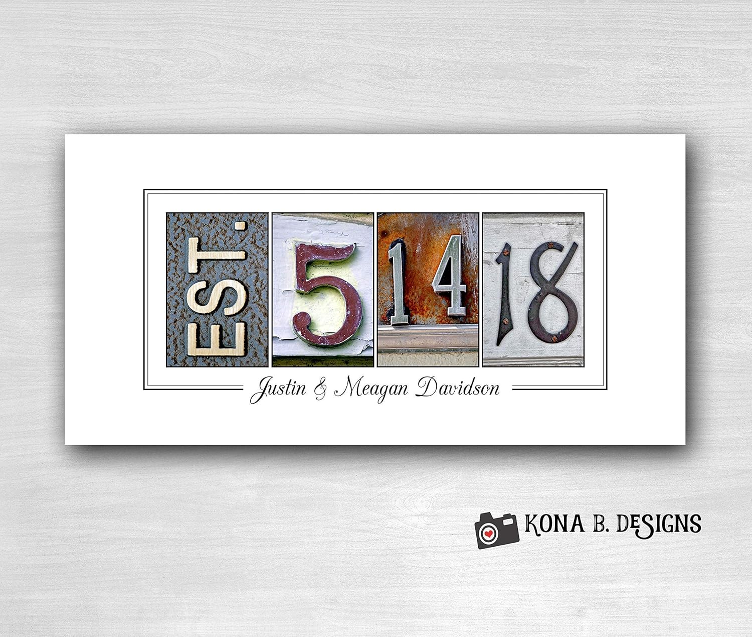 PERSONALIZED WEDDING Gift, Wedding Date Frame or Print, Personalized Established Date, Bridal Shower Gift