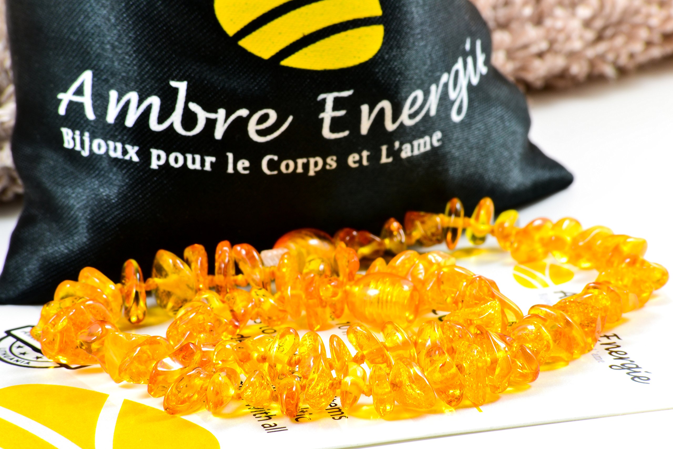 Collana Ambra Naturale Baltica - 33 Cm Sfera Con Certificazione - Foto 3