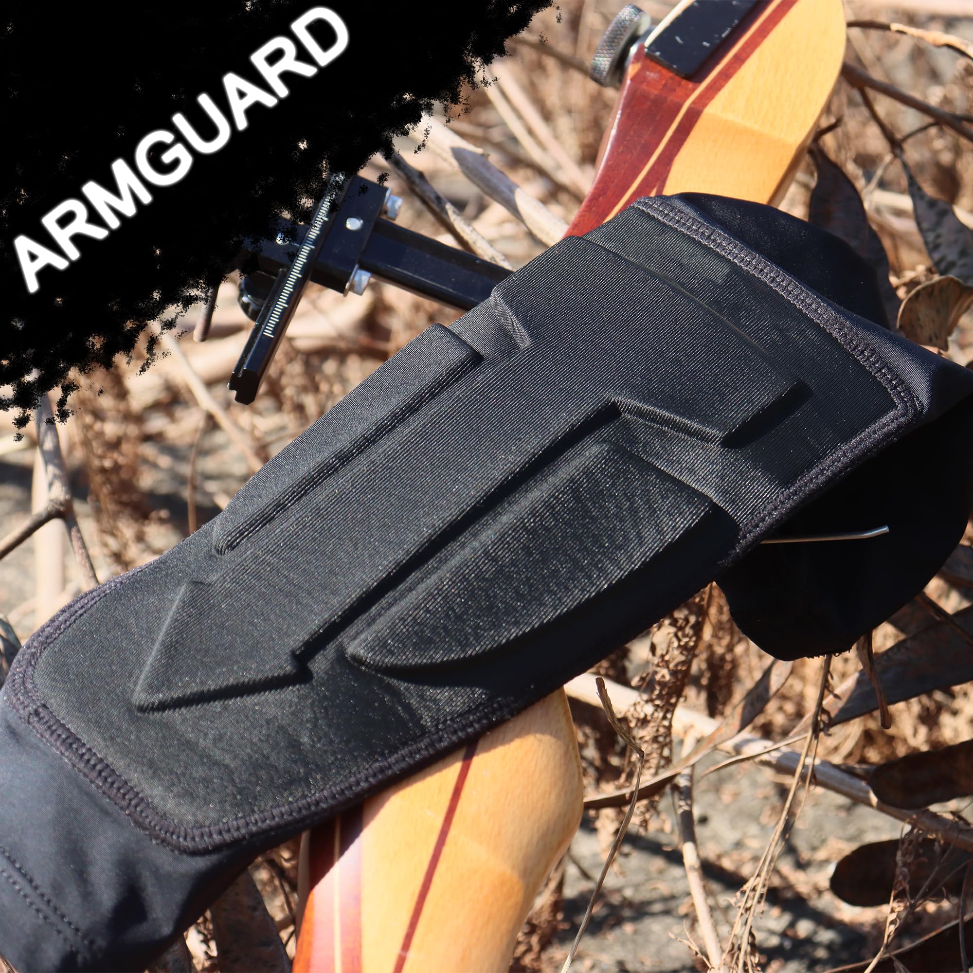 Archery Bracer de protection pour bras avec couverture complète, élastique et réglable pour archer chasseur, convient aux jeunes et aux adultes