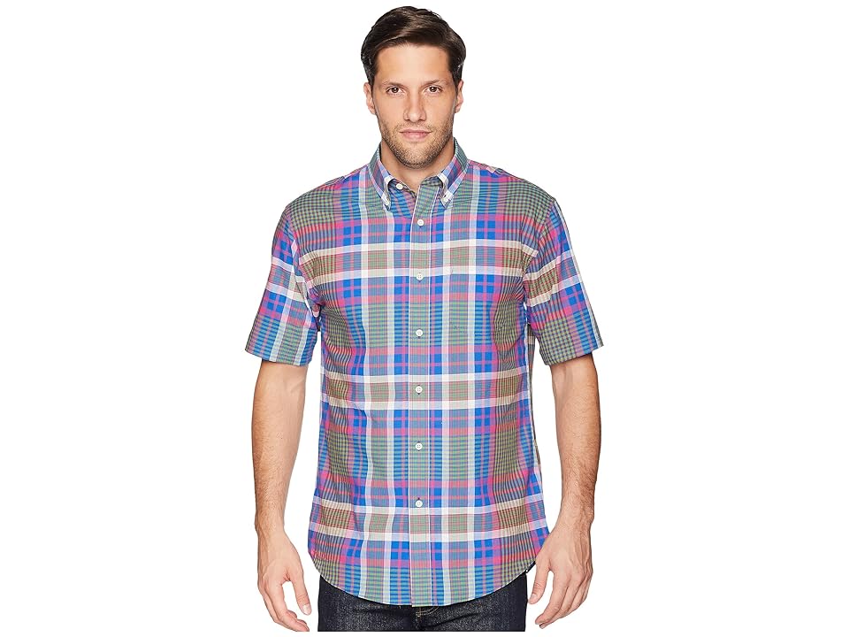 

Pendleton S/S Seaside Button Down Shirt (Blue Sky/Green Plaid) Men's Short Sleeve Button Up