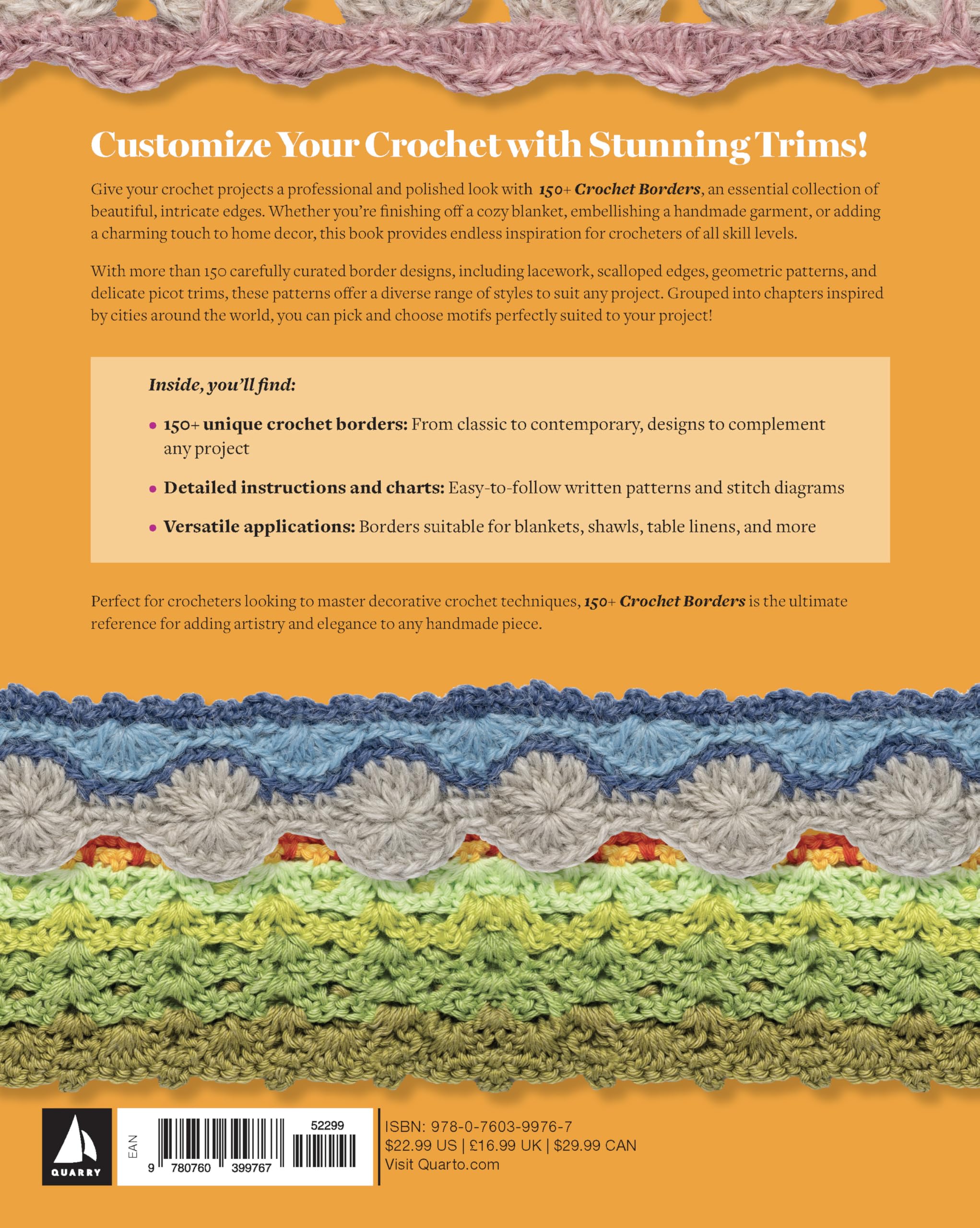 150+ Crochet Borders: Edgings and Decorative Finishes for Every Project―Inspired by Cities Around the World